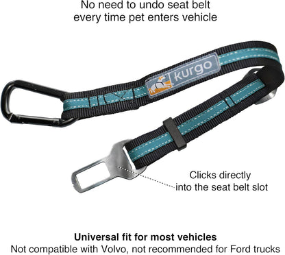 Coastal Blue Direct to Seatbelt Dog Tether | Adjustable Car Safety Harness, Prevents Distracted Driving, Universal Fit (Excludes Volvo)