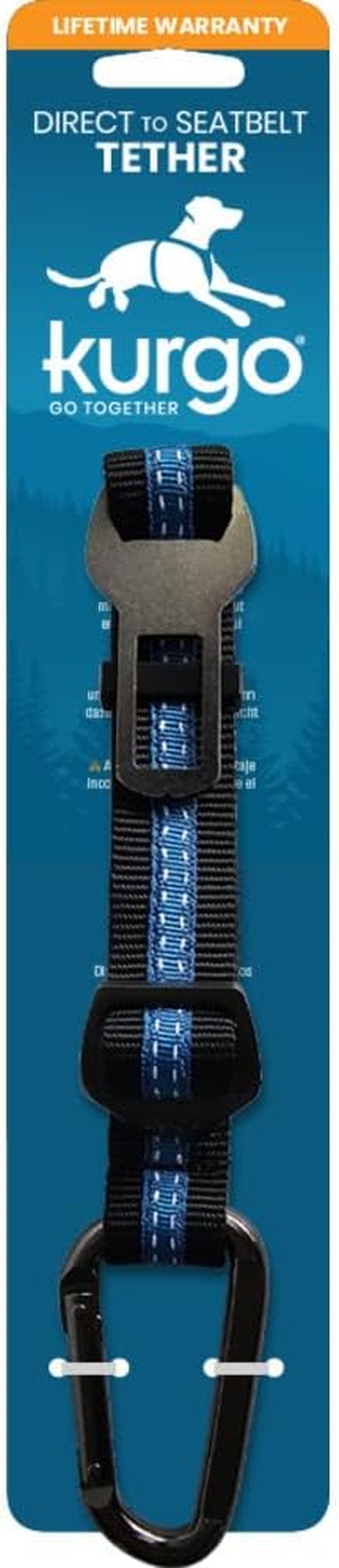 Coastal Blue Direct to Seatbelt Dog Tether | Adjustable Car Safety Harness, Prevents Distracted Driving, Universal Fit (Excludes Volvo)